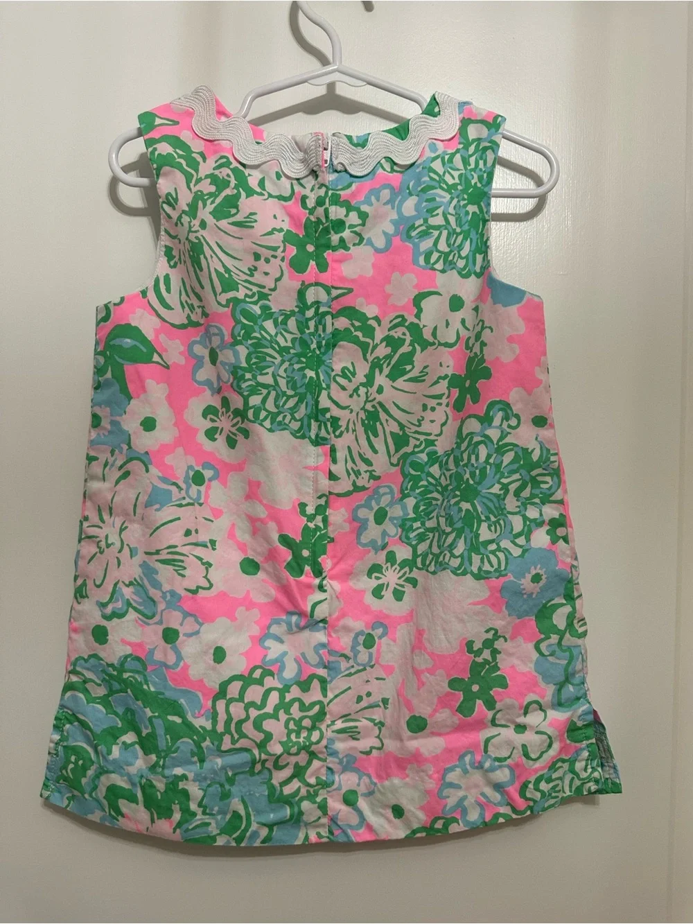 Lilly Pulitzer Pink, Green & Light Blue Floral Girl's Shift Dress Set